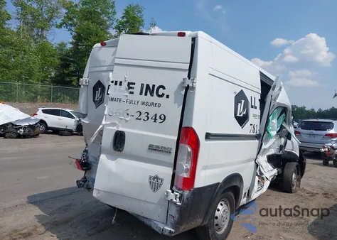 2023 Ram Promaster 2500 High Roof 136 Wb z USA, uszkodzony, nr VIN 3C6LRVCG9PE552016